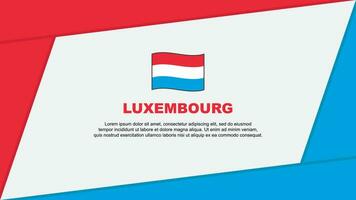 Luxembourg Flag Abstract Background Design Template. Luxembourg Independence Day Banner Cartoon Vector Illustration. Luxembourg Banner