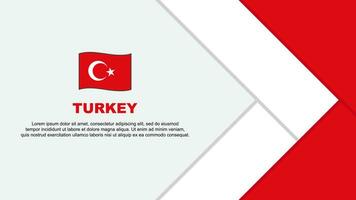 Turkey Flag Abstract Background Design Template. Turkey Independence Day Banner Cartoon Vector Illustration. Turkey Cartoon