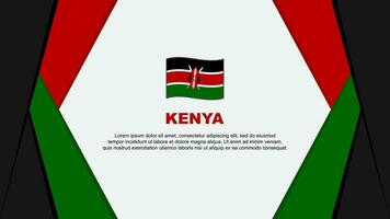 Kenya Flag Abstract Background Design Template. Kenya Independence Day Banner Cartoon Vector Illustration. Kenya Background