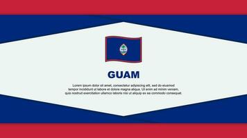 Guam Flag Abstract Background Design Template. Guam Independence Day Banner Cartoon Vector Illustration. Guam Vector