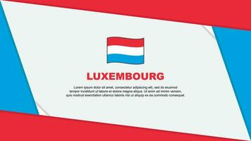 Luxembourg Flag Abstract Background Design Template. Luxembourg Independence Day Banner Cartoon Vector Illustration. Luxembourg Independence Day