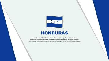 Honduras Flag Abstract Background Design Template. Honduras Independence Day Banner Cartoon Vector Illustration. Flag