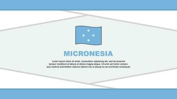 micronesia bandera resumen antecedentes diseño modelo. micronesia independencia día bandera dibujos animados vector ilustración. micronesia vector