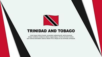 Trinidad And Tobago Flag Abstract Background Design Template. Trinidad And Tobago Independence Day Banner Cartoon Vector Illustration. Trinidad And Tobago Flag