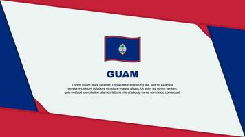 Guam Flag Abstract Background Design Template. Guam Independence Day Banner Cartoon Vector Illustration. Guam Independence Day