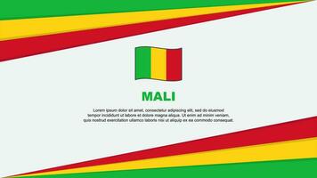 mali bandera resumen antecedentes diseño modelo. mali independencia día bandera dibujos animados vector ilustración. mali diseño