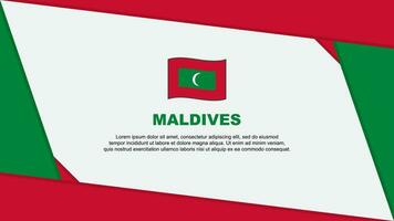 Maldives Flag Abstract Background Design Template. Maldives Independence Day Banner Cartoon Vector Illustration. Maldives Independence Day