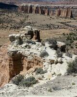 Beautiful rock formations in Utah photo