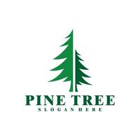 Pine Tree logo design vector. Creative Pine logo concepts template vector