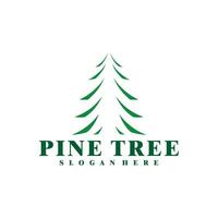 Pine Tree logo design vector. Creative Pine logo concepts template vector