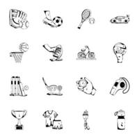 Set of Glyph Sporting Events Icons vector