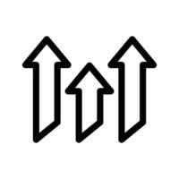 crecimiento icono vector símbolo diseño ilustración