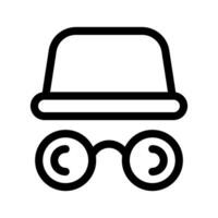 Incognito Icon Vector Symbol Design Illustration