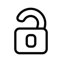 Unlock Icon Vector Symbol Design Illustration