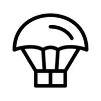 paracaídas icono vector símbolo diseño ilustración