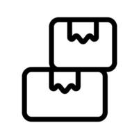 embalaje caja icono vector símbolo diseño ilustración