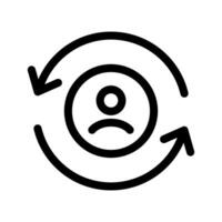 Returning User Icon Vector Symbol Design Illustration