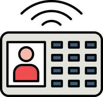 intercomunicador vector icono