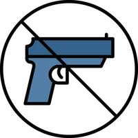 No Weapons Vector Icon