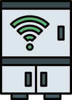 Smart Refrigerator Vector Icon