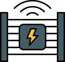 Electric Fence Vector Icon