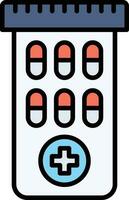 Pills Bottle Vector Icon