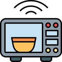 Smart Microwave Vector Icon