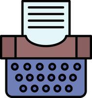 Typewriter Vector Icon