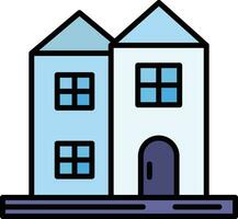 Duplex House Vector Icon