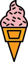 icono de vector de helado