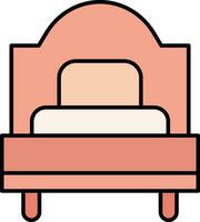 Single Bed Vector Icon