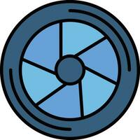 Plane Turbine Vector Icon