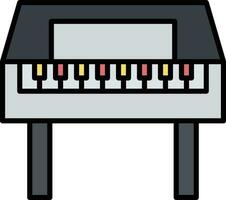 Wooden Piano Vector Icon