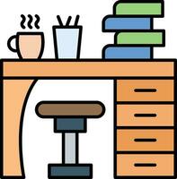 Study Table Vector Icon