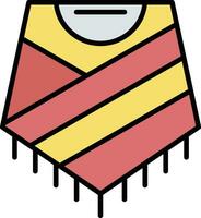 poncho vector icono