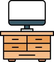 TV Table Vector Icon