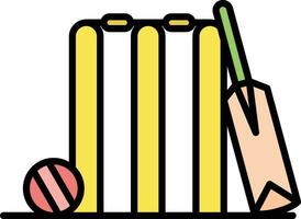 icono de vector de cricket