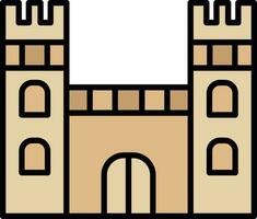 icono de vector de castillo