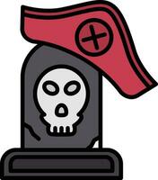 Pirate Grave Vector Icon