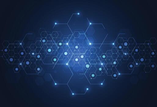 Abstract digital background with technology circuit board texture. Electronic motherboard illustration. Communication and engineering concept. Vector illustration