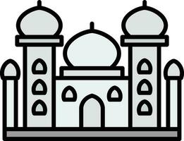 taj mahal vector icono