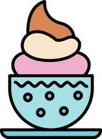 Ice Cream Cup Vector Icon