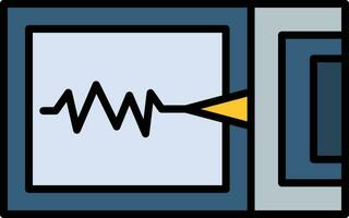 sismógrafo vector icono