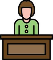 Receptionist Vector Icon