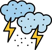 Thunderstorm Vector Icon