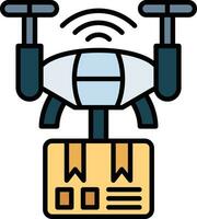 Drone Delivery Vector Icon