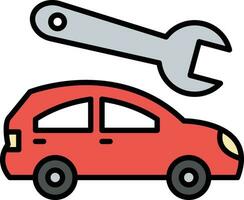 icono de vector de servicio de coche