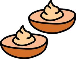 Deviled Eggs Vector Icon