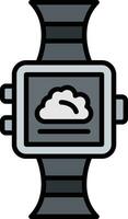 Weather Smartwatch Vector Icon