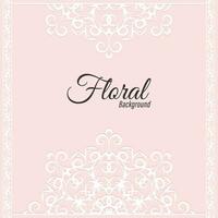 Vector decorative floral frame background